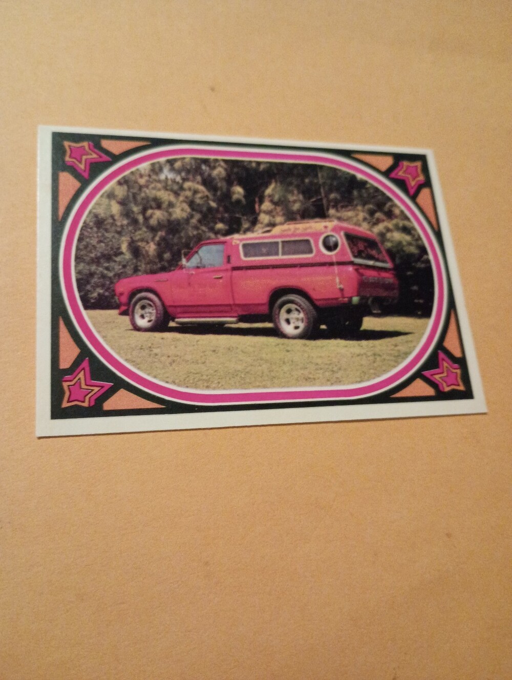 Vintage 1975 Donruss Truckin Trading Card #8 1974 Datsun Mini Truck